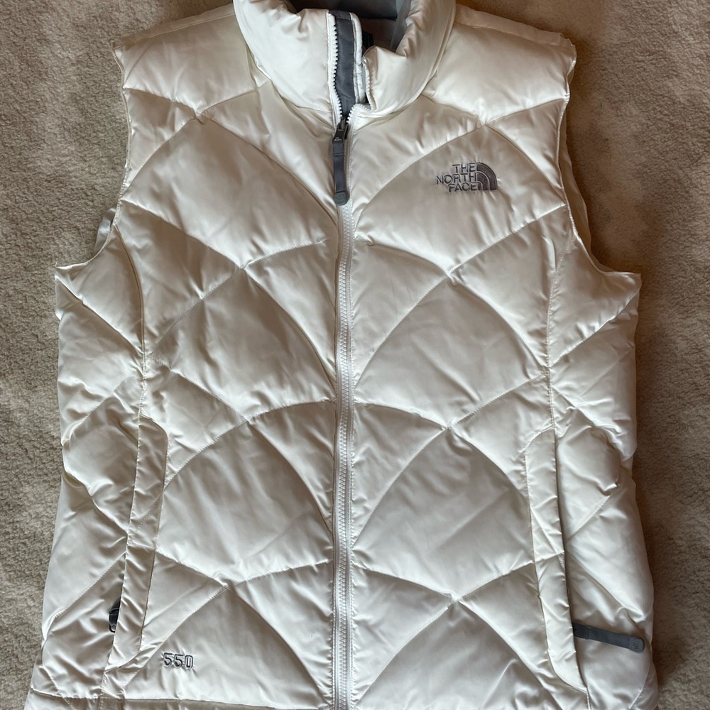 The North Face Women's White Puffer Vest